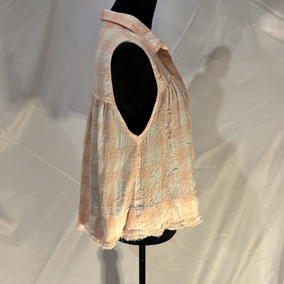 Free People Women's Hey There Sunrise Button Down Relaxed, Flowy, Hobo Size M - Picture 6 of 9